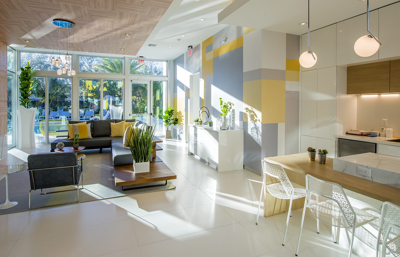 Bright, modern living space with natural light and stylish decor.