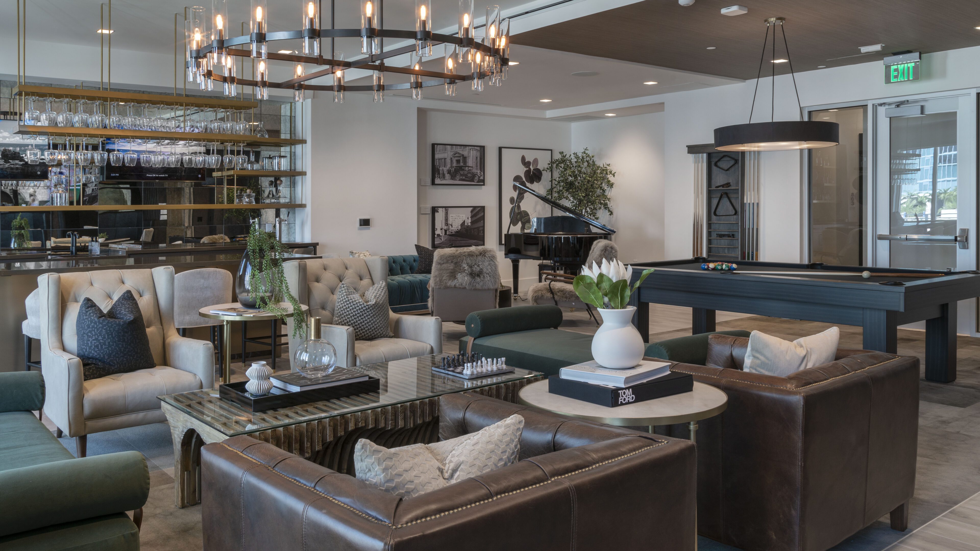 Elegant living room with cozy seating and tasteful decor.